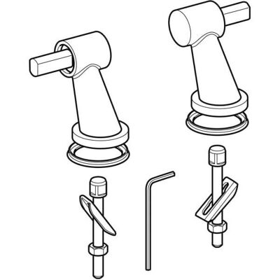 Geberit WC-Sitz Scharnier Paar - 573500 Geberit WC-Sitz Scharnier Paar - 573500
