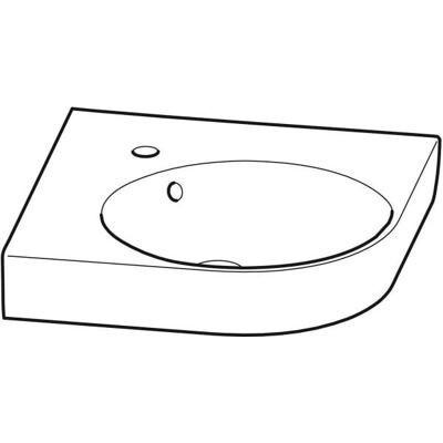 Geberit Renova Nr.1 Eckwaschbecken - 32cm, Weiß Geberit Renova Nr.1 Eckwaschbecken - 32cm, Weiß