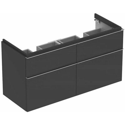 Geberit - Mueble bajo para lavabo doble con 4 cajones - Gabinete de baño Geberit - Mueble bajo para lavabo doble con 4 cajones - Gabinete de baño