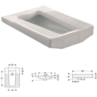 Inodoro Geberit Publica - 45x18x60cm - Blanco Brillante Inodoro Geberit Publica - 45x18x60cm - Blanco Brillante