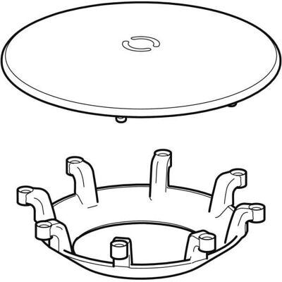Geberit Badewannen-Zubehör - Comfort Plus - Langlebiger Kunststoffdeckel Geberit Badewannen-Zubehör - Comfort Plus - Langlebiger Kunststoffdeckel