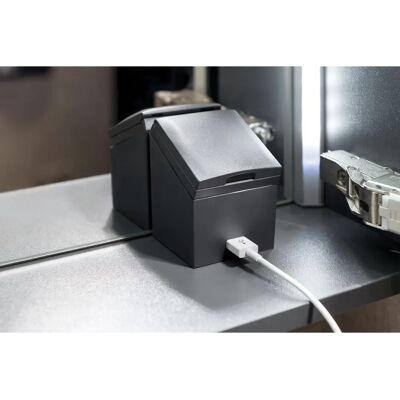 Geberit Acanto Badezimmer Spiegel Schrank - LED, 2 Türen, Mystic Eiche Geberit Acanto Badezimmer Spiegel Schrank - LED, 2 Türen, Mystic Eiche