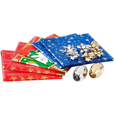 Infactory - Kit d’emballage Noël 14 pièces - Kit d’emballage Infactory - Kit d’emballage Noël 14 pièces - Kit d’emballage
