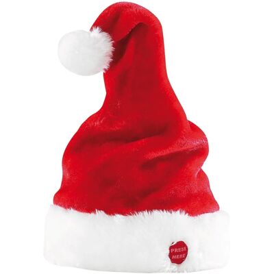 Chapeau de Père Noël dansant et chantant - Infactory - Accessoire de Noël - Publicité Chapeau de Père Noël dansant et chantant - Infactory - Accessoire de Noël - Publicité