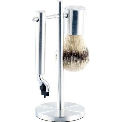 Sichler - rasoir en acier inoxydable, brosse - ensemble de rasage - Publicité Sichler - rasoir en acier inoxydable, brosse - ensemble de rasage - Publicité