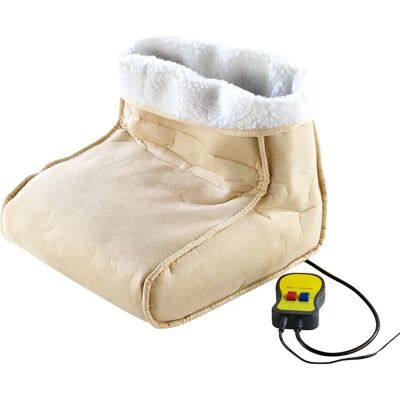 Chauffe-pieds massant, avec télécommande - Doublure ultra-douce - Blanc - Publicité Chauffe-pieds massant, avec télécommande - Doublure ultra-douce - Blanc - Publicité
