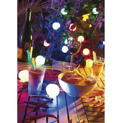 Lunartec Guirlande Festive Multicolore Pour Intérieur et Extérieur - Décoration Festive - Publicité Lunartec Guirlande Festive Multicolore Pour Intérieur et Extérieur - Décoration Festive - Publicité
