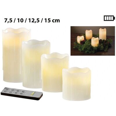 Britesta Ensemble de 4 Bougies LED Blanches - Bougies en Cire Vraie - Publicité Britesta Ensemble de 4 Bougies LED Blanches - Bougies en Cire Vraie - Publicité
