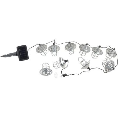 Guirlande lumineuse LED solaire Lunartec avec 10 lanternes en métal - 1,6 m - Luna - Publicité Guirlande lumineuse LED solaire Lunartec avec 10 lanternes en métal - 1,6 m - Luna - Publicité