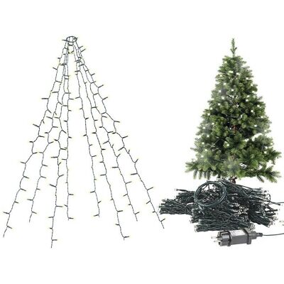 Guirlande LED Lunartec - Cascade 8 Fils pour Sapin de Noël Guirlande LED Lunartec - Cascade 8 Fils pour Sapin de Noël