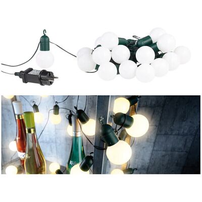 Lunartec Guirlande 4,75M 20 Ampoules LED Blanc Chaud - Publicité Lunartec Guirlande 4,75M 20 Ampoules LED Blanc Chaud - Publicité