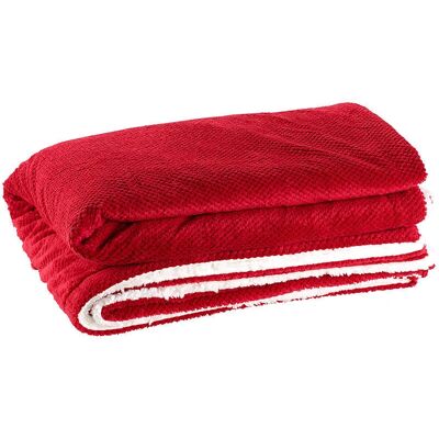 Wilson & Gabor Fausse peau de mouton Tricot - Points de Riz Couverture Wilson & Gabor Fausse peau de mouton Tricot - Points de Riz Couverture