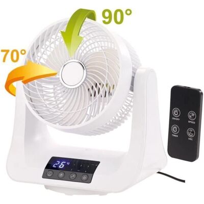 Sichler Haushaltsgeräte Ventilateur - Oscillation 3D - 45W - Ø 21 cm - Publicité Sichler Haushaltsgeräte Ventilateur - Oscillation 3D - 45W - Ø 21 cm - Publicité