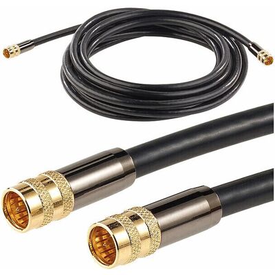 Auvisio - Câble Satellite F/F HDTV 105dB Blindage Renforcé - 5 m - Cable Auvisio - Câble Satellite F/F HDTV 105dB Blindage Renforcé - 5 m - Cable