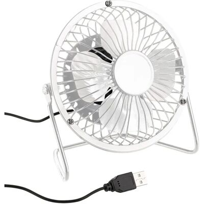 Ventilateur USB Blanc Ø 10 cm - Ventilateur - Publicité Ventilateur USB Blanc Ø 10 cm - Ventilateur - Publicité