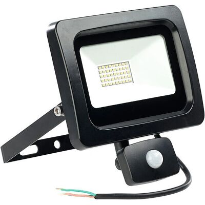 Luminea - projecteur LED étanche 30W 2400lm blanc chaud avec capteur - Publicité Luminea - projecteur LED étanche 30W 2400lm blanc chaud avec capteur - Publicité