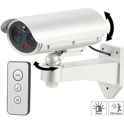Caméra de surveillance factice Visortech avec détecteur de mouvement - Caméra de surveillance - Publicité Caméra de surveillance factice Visortech avec détecteur de mouvement - Caméra de surveillance - Publicité