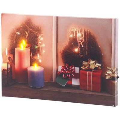 Infactory - Une Fenêtre À Noël - 30x20 cm - Fenêtre de Noël - Lighted picture - Publicité Infactory - Une Fenêtre À Noël - 30x20 cm - Fenêtre de Noël - Lighted picture - Publicité
