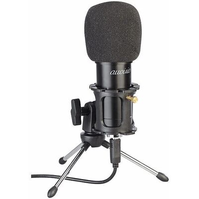 Microphone Auvisio - Mc-210.Usb - Condensateur professionnel - Deluxe Microphone Auvisio - Mc-210.Usb - Condensateur professionnel - Deluxe