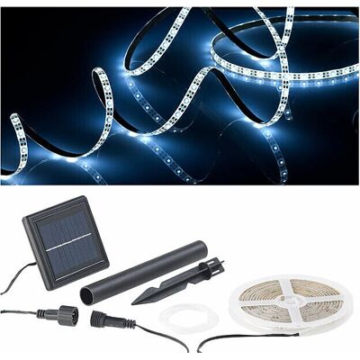 Lunartec Bande à LED Solaire - 180 LEDs - 3m - Blanc Lumière du Jour - Publicité Lunartec Bande à LED Solaire - 180 LEDs - 3m - Blanc Lumière du Jour - Publicité