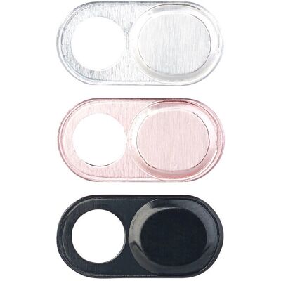 Somikon - 3-Pack Aluminum Laptop Webcam Covers - Publicité Somikon - 3-Pack Aluminum Laptop Webcam Covers - Publicité