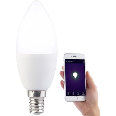 Luminea - Lav-90.W - E14 Blanc - Ampoule LED connectée - Publicité Luminea - Lav-90.W - E14 Blanc - Ampoule LED connectée - Publicité