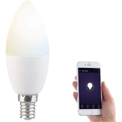 Luminea - Lav-90.W - E14 Blanc - Ampoule LED connectée - Publicité Luminea - Lav-90.W - E14 Blanc - Ampoule LED connectée - Publicité