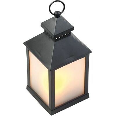 Lunartec - Lanterne À Led Effet Flamme Avec Minuteur - Noir - Timer - Lantern - Publicité Lunartec - Lanterne À Led Effet Flamme Avec Minuteur - Noir - Timer - Lantern - Publicité