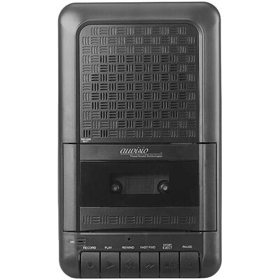 Auvisio - PX-2387-919 - Noir - 1 lecteur - Cassette - Publicité Auvisio - PX-2387-919 - Noir - 1 lecteur - Cassette - Publicité