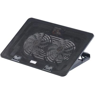 Support de ventilation rétroéclairé LED pour ordinateur portable jusqu'à 17" de Callstel - Publicité Support de ventilation rétroéclairé LED pour ordinateur portable jusqu'à 17" de Callstel - Publicité