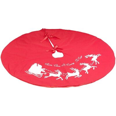 Pearl - Père Noël - Ø100 cm - Cache-pièce de sapin - Publicité Pearl - Père Noël - Ø100 cm - Cache-pièce de sapin - Publicité
