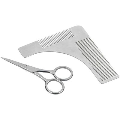 Sichler - Trimmeur contour barbe 2-en-1 - Inox - Publicité Sichler - Trimmeur contour barbe 2-en-1 - Inox - Publicité