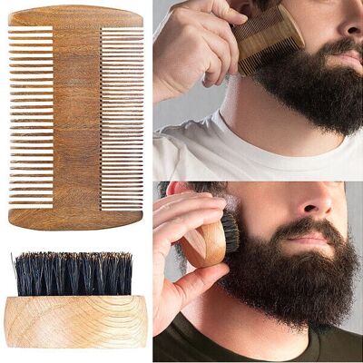 Sichler - Kit barbe - Peigne double-face - Soins personnels - Publicité Sichler - Kit barbe - Peigne double-face - Soins personnels - Publicité