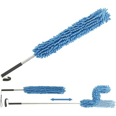 Sichler Haushaltsgeräte - Plumeau Malléable Microfibre Télescopique - 135 cm - Duster - Publicité Sichler Haushaltsgeräte - Plumeau Malléable Microfibre Télescopique - 135 cm - Duster - Publicité