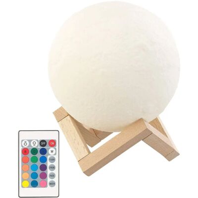 Lampe Lune Télécommandée - Luminosité & Couleur Variables - 15cm - Publicité Lampe Lune Télécommandée - Luminosité & Couleur Variables - 15cm - Publicité