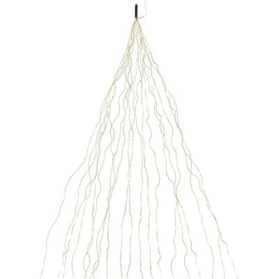 Guirlande LED Cascade Blanc Chaud Lunartec 20 Fils - Décoration Lumineuse - Publicité Guirlande LED Cascade Blanc Chaud Lunartec 20 Fils - Décoration Lumineuse - Publicité
