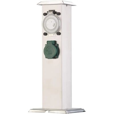 Royal Gardineer - Colonne Multiprise Extérieure Double Minuterie - IP44 - Power strip - Publicité Royal Gardineer - Colonne Multiprise Extérieure Double Minuterie - IP44 - Power strip - Publicité