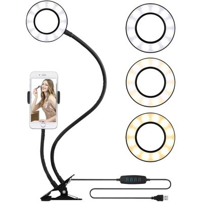 Somikon - Ø9cm LED Ring Light - Ring Light - Publicité Somikon - Ø9cm LED Ring Light - Ring Light - Publicité