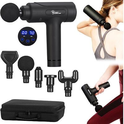 Newgen Medicals - NX-4164-919 - Noir - Massage Gun - Publicité Newgen Medicals - NX-4164-919 - Noir - Massage Gun - Publicité