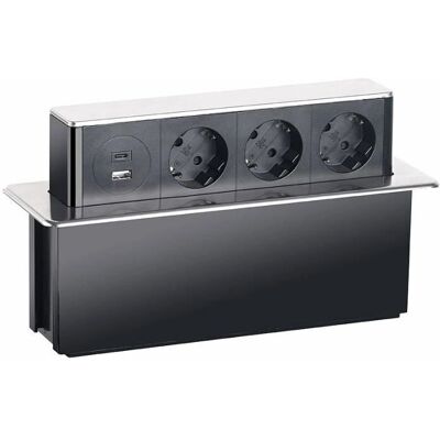 Revolt - Multiprise Encastrable - 3 Prises 230 V - Power strip - Publicité Revolt - Multiprise Encastrable - 3 Prises 230 V - Power strip - Publicité