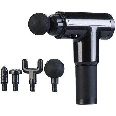 Newgen Medicals Pistolet de Massage Sans Fil - 4 Embouts, 6 Niveaux - Pistolet de Massage - Publicité Newgen Medicals Pistolet de Massage Sans Fil - 4 Embouts, 6 Niveaux - Pistolet de Massage - Publicité