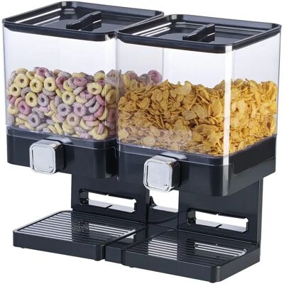 Rosenstein & Söhne - Double Distributeur Alimentaire - Noir - Dispenser - Food Dispenser - Publicité Rosenstein & Söhne - Double Distributeur Alimentaire - Noir - Dispenser - Food Dispenser - Publicité