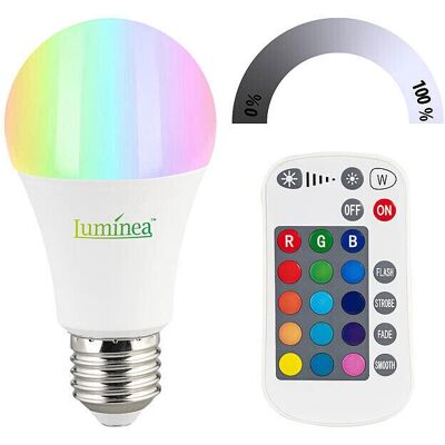 Luminea LED E27 RGB/White 806 lm - Ampoule - Publicité Luminea LED E27 RGB/White 806 lm - Ampoule - Publicité