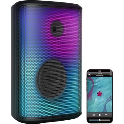 Haut-parleur Bluetooth étanche avec éclairage RVB - Auvisio Pma-800.K - Publicité Haut-parleur Bluetooth étanche avec éclairage RVB - Auvisio Pma-800.K - Publicité