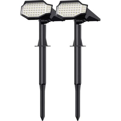 Luminea - 2 spots De Jardin Solaires À Led 650 lm- Blanc Chaud - Outdoor lighting - Publicité Luminea - 2 spots De Jardin Solaires À Led 650 lm- Blanc Chaud - Outdoor lighting - Publicité