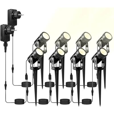 Luminea LS-55 - 12 W - 850 lm - COB LED - Projecteur extérieur - Publicité Luminea LS-55 - 12 W - 850 lm - COB LED - Projecteur extérieur - Publicité