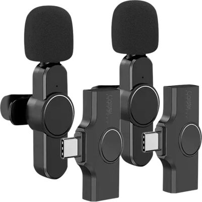 Callstel - 2 Minis Wireless USB-C Microphones - USB-C - 2-packs - Microphones - Publicité Callstel - 2 Minis Wireless USB-C Microphones - USB-C - 2-packs - Microphones - Publicité