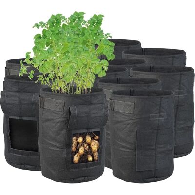 Royal Gardineer 10L Sacs de Culture - Feutre Résistant - Pack de 10 - Publicité Royal Gardineer 10L Sacs de Culture - Feutre Résistant - Pack de 10 - Publicité