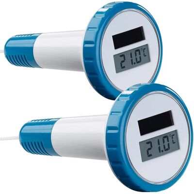 Thermomètres numériques pour piscine et bain - Ensemble de 2 - Publicité Thermomètres numériques pour piscine et bain - Ensemble de 2 - Publicité