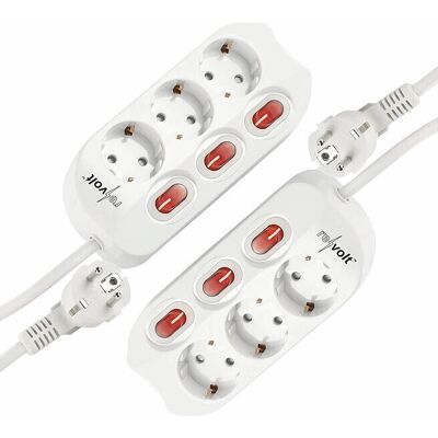 Revolt - 2x3-outlet - 3-port - commutée - multiprise - Publicité Revolt - 2x3-outlet - 3-port - commutée - multiprise - Publicité